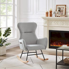 Teddy Fabric Rocking Chair for Living Room