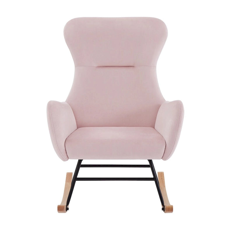 Teddy Fabric Rocking Chair for Living Room