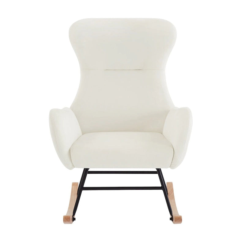 Teddy Fabric Rocking Chair for Living Room