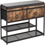 3 Tier Entryway Bench - 35.43D x 11.81W x 22.44H