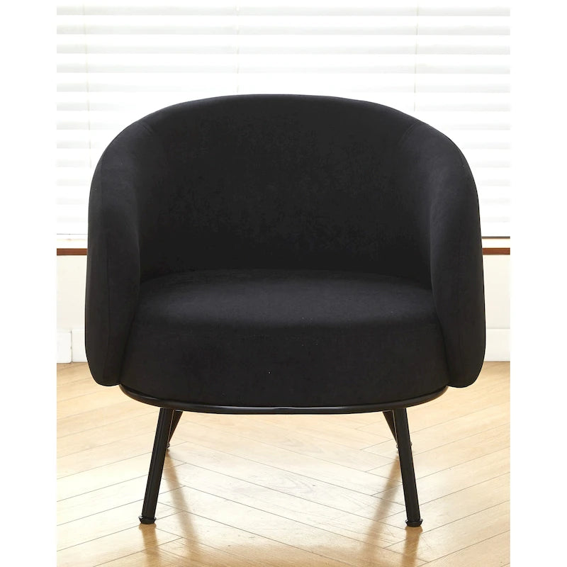 Mid Century Barrel Back Indoor Accent Chair