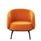 Mid Century Barrel Back Indoor Accent Chair
