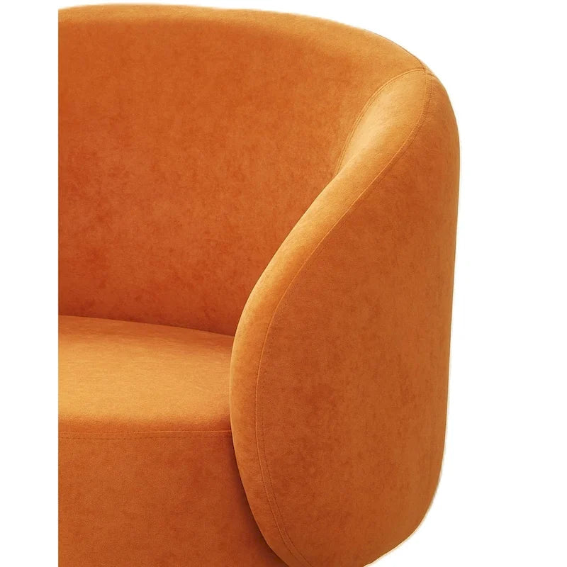 Mid Century Barrel Back Indoor Accent Chair