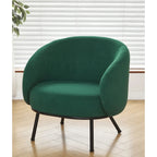 Mid Century Barrel Back Indoor Accent Chair