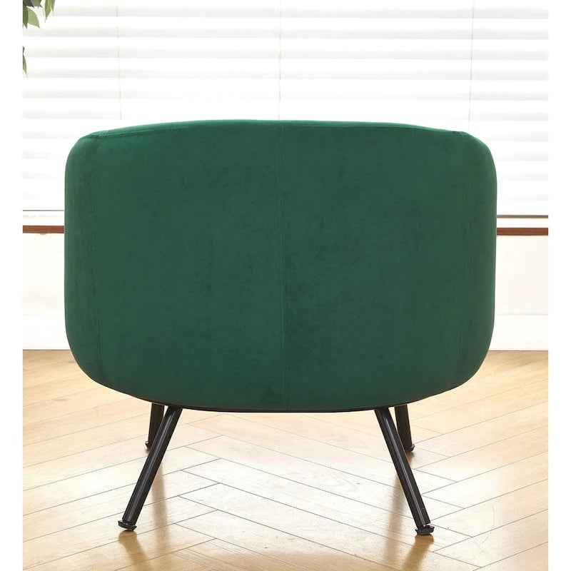 Mid Century Barrel Back Indoor Accent Chair