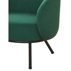 Mid Century Barrel Back Indoor Accent Chair