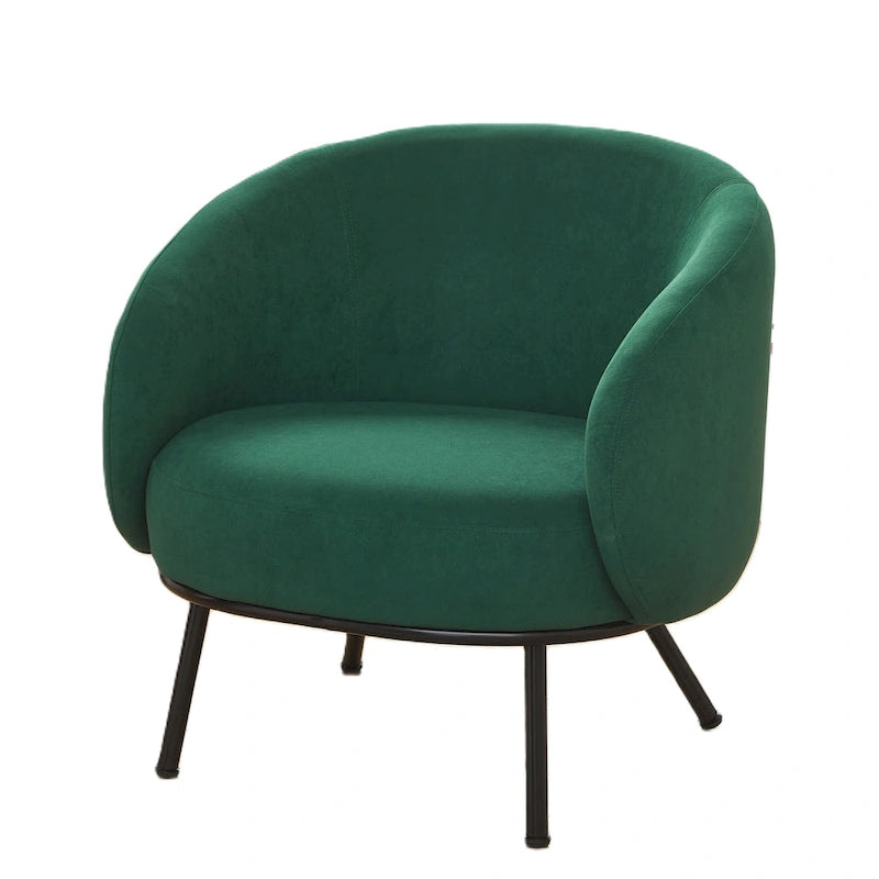 Mid Century Barrel Back Indoor Accent Chair