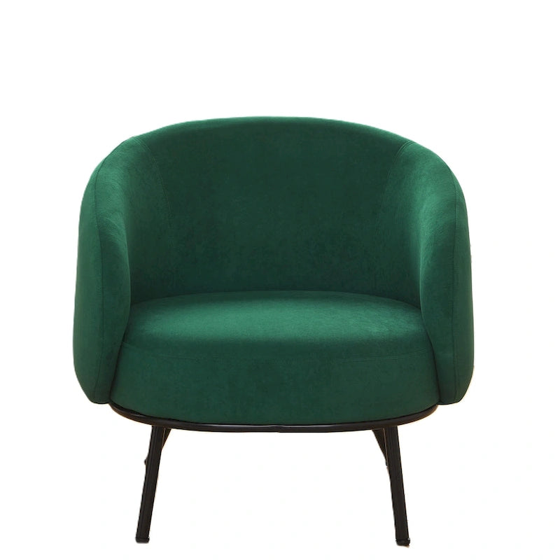 Mid Century Barrel Back Indoor Accent Chair