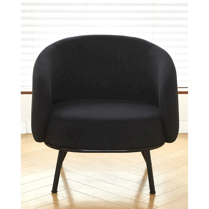 Mid Century Barrel Back Indoor Accent Chair