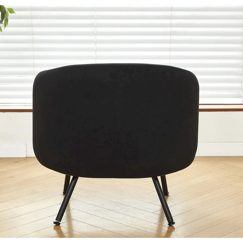 Mid Century Barrel Back Indoor Accent Chair