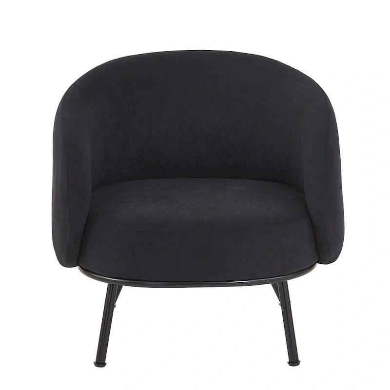 Mid Century Barrel Back Indoor Accent Chair