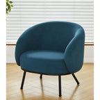 Mid Century Barrel Back Indoor Accent Chair