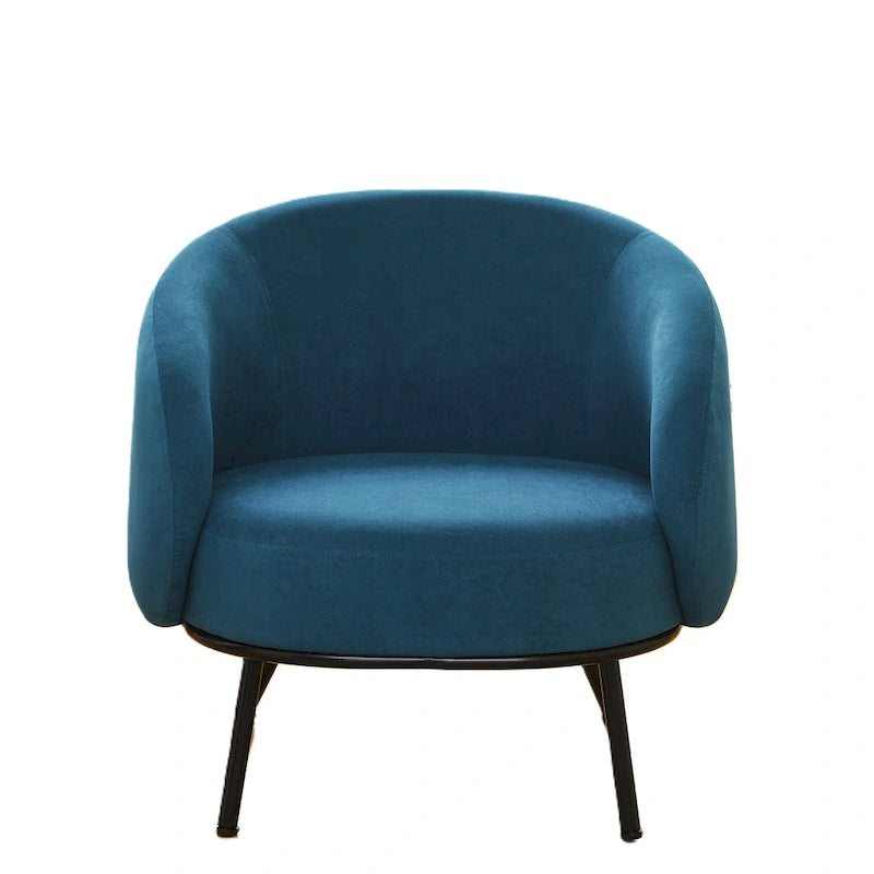 Mid Century Barrel Back Indoor Accent Chair