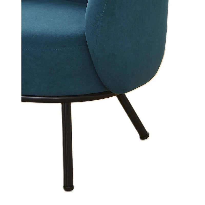 Mid Century Barrel Back Indoor Accent Chair