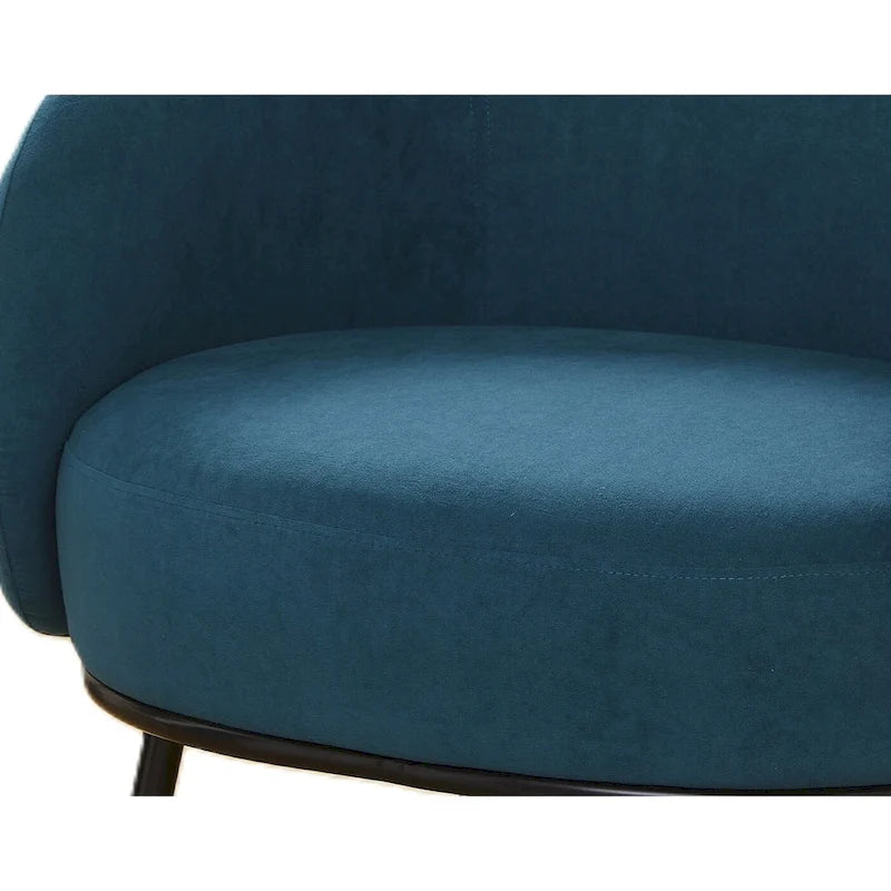 Mid Century Barrel Back Indoor Accent Chair