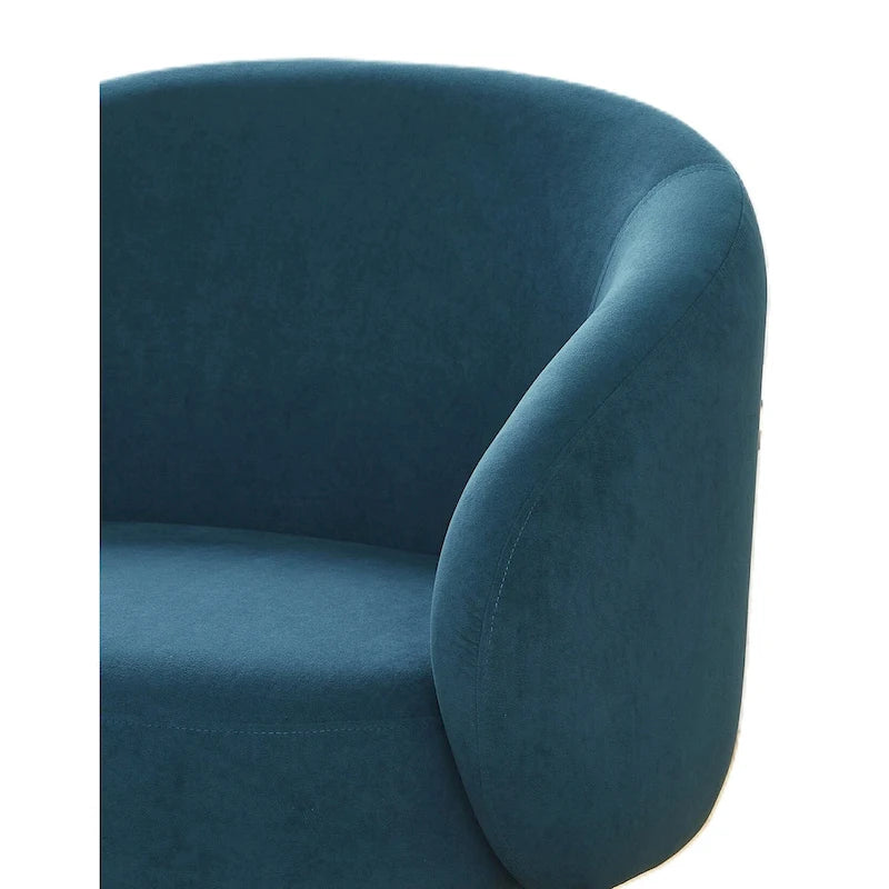 Mid Century Barrel Back Indoor Accent Chair