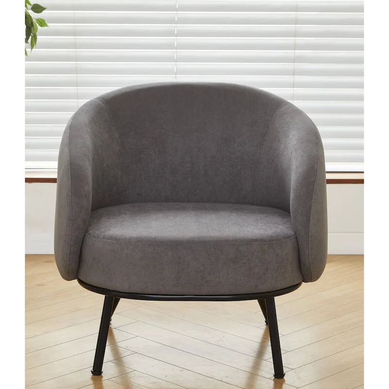 Mid Century Barrel Back Indoor Accent Chair
