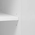 Storage Cabinet Accent Cabinet with Solid Wood Veneer and Metal Leg Frame for Living Room, Entryway