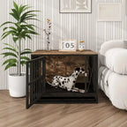 Dog Crate Furniture,32.67 Inches Dog Kennel for Dogs up to 70 lb,Removable Tray, Heavy-Duty Dog Cage End Table
