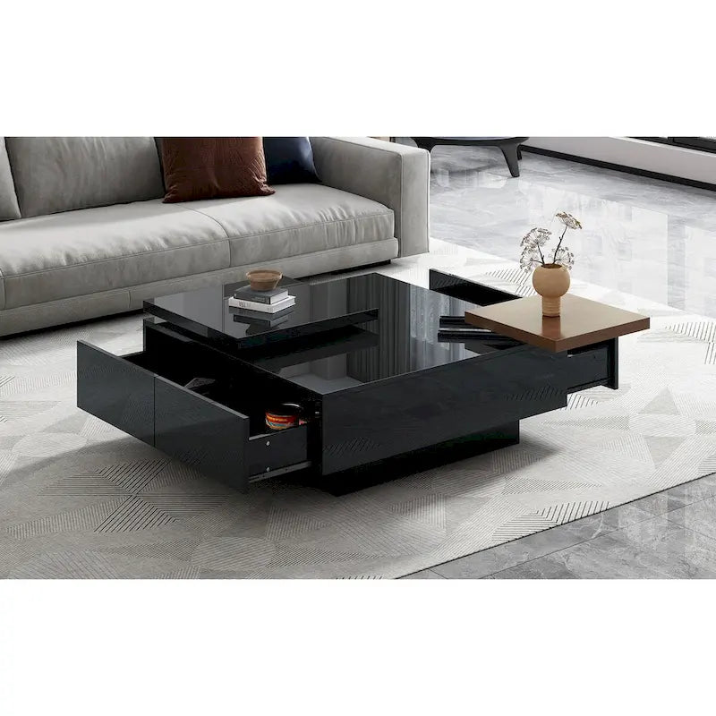 Modern Square Wood Coffee Table
