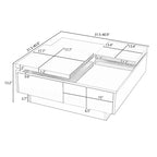 Modern Square Wood Coffee Table