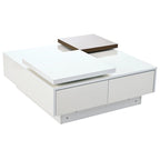 Modern Square Wood Coffee Table