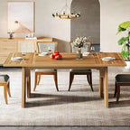 71 Large Dining Table for 6 People, Farmhouse Rectangular Dinner Table