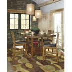 Signature Design by Ashley Ralene Medium Brown7-Piece Counter Height Dining Package