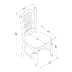 East West Furniture 5 Piece Dinette Set for 4 Includes a Round Dining Room Table and 4 Kitchen Dining Chairs, Linen White