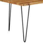 Ardor 60 Live Edge Acacia Wood Dining Table - Black Natural