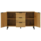 Wood Sideboard Buffet Cabinet with Storage, 3 Drawers & 2 Doors