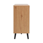 Wood Sideboard Buffet Cabinet with Storage, 3 Drawers & 2 Doors