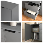 Wood Sideboard Buffet Cabinet with Storage, 3 Drawers & 2 Doors