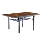 Vintage Industrial Folding Dining Table, Drop Leaf Extendable Rectangular Wood Table for Kitchen, Living Room, Dining Room