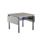 Vintage Industrial Folding Dining Table, Drop Leaf Extendable Rectangular Wood Table for Kitchen, Living Room, Dining Room