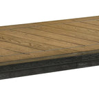 Woodlands 60-78 Inch Counter Height Dining Table, Extendable, Brown Wood