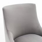 SEYNAR Velvet Upholstered Dining Chair Set of 2, Modern Glam Armless Side Chair