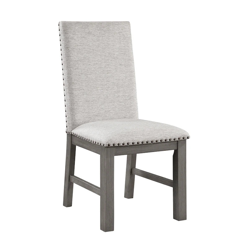 9 PCS Dining Set w/ Extension Leaf Table and 8 Upholstered Chairs
