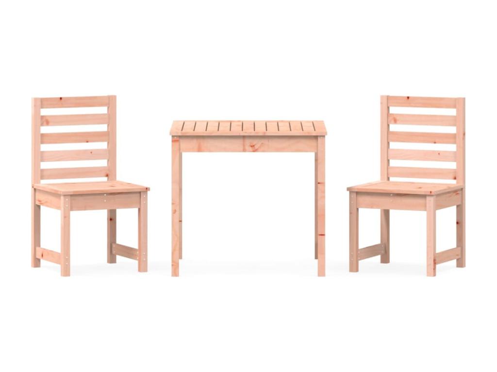 3-piece solid wood garden bistro set Meublori