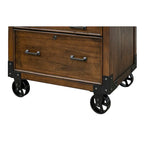 Addison Rustic Lateral File With Legal/Letter File Drawer, Office Storage, Brown