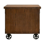 Addison Rustic Lateral File With Legal/Letter File Drawer, Office Storage, Brown