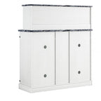 47 in. Farm Style Wood Buffet Bar Cabinet