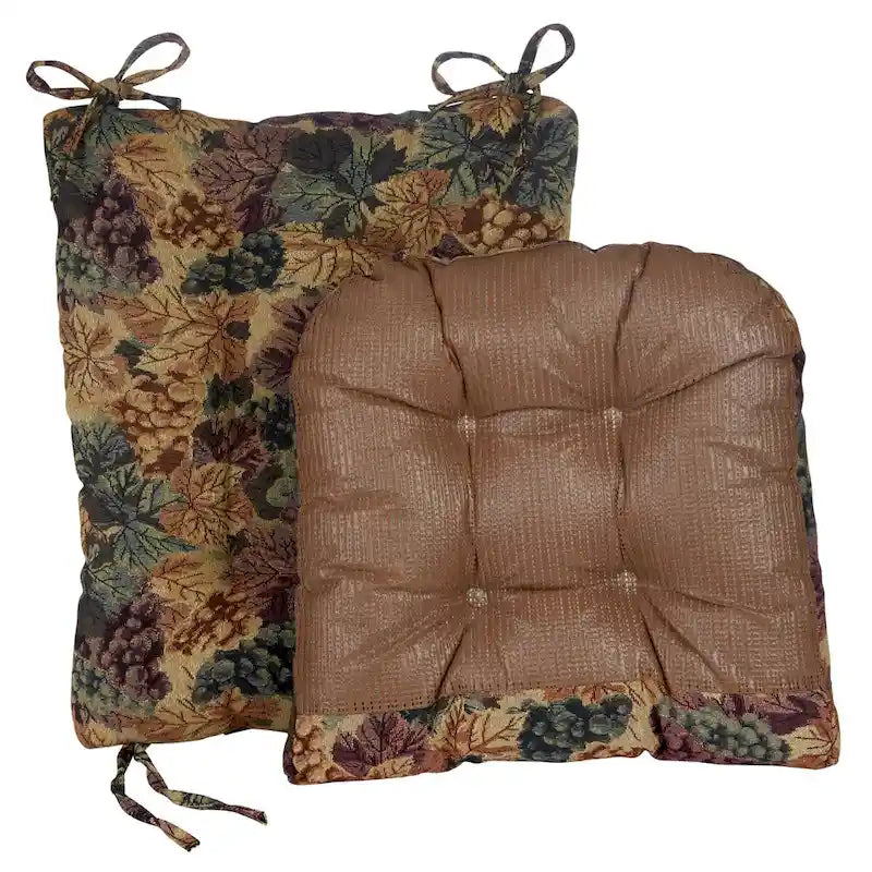 Gripper Jumbo Cabernet Rocking Chair Cushion Set