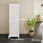 Eviva Elite Stamford 24 White Freestanding Linen Cabinet
