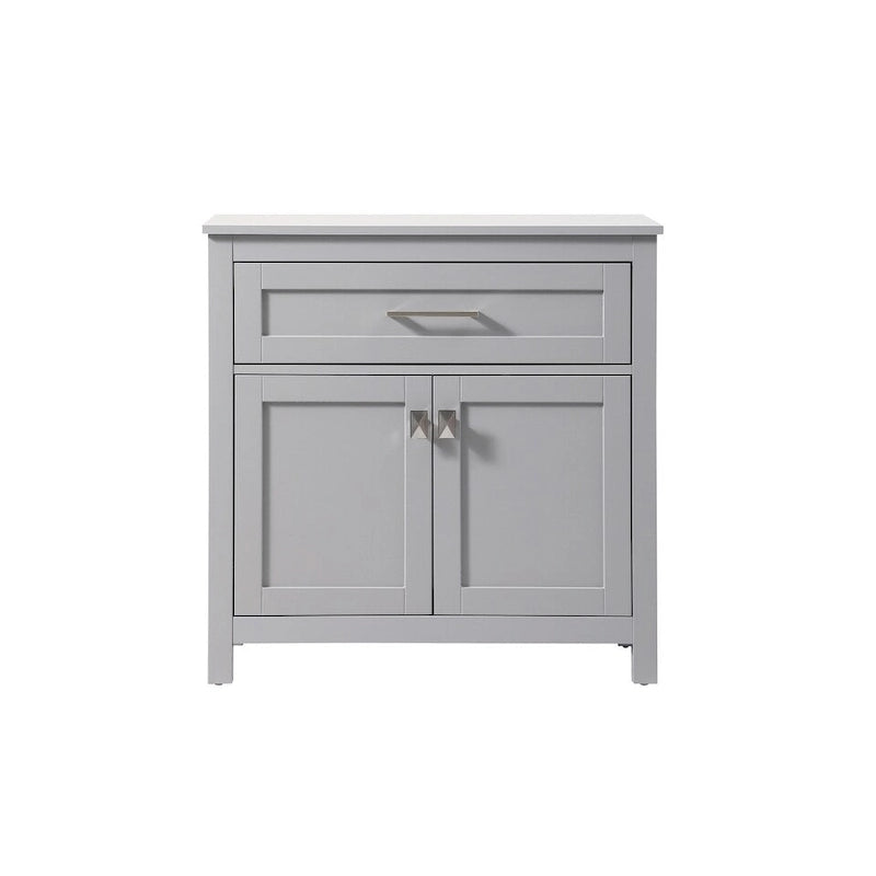 Indigo Home 30 Inch Bathroom Storage Freestanding Cabinet - 30 x 16