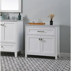 Indigo Home 30 Inch Bathroom Storage Freestanding Cabinet - 30 x 16