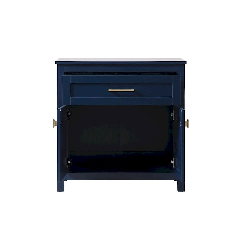 Indigo Home 30 Inch Bathroom Storage Freestanding Cabinet - 30 x 16