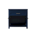 Indigo Home 30 Inch Bathroom Storage Freestanding Cabinet - 30 x 16