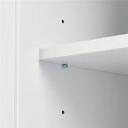 Tall and Wide Storage Cabinet with Doors for Bathroom, Three Drawers