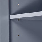Tall and Wide Storage Cabinet with Doors for Bathroom, Three Drawers